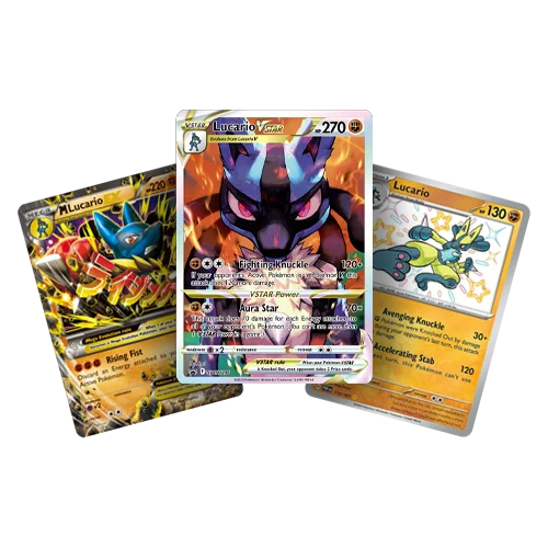 Lucario pokemon card mockup | Pocket Scout