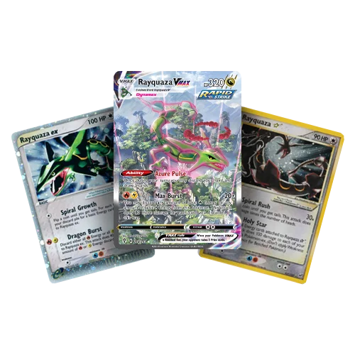 Rayquaza pokemon card mockup | Pocket Scout