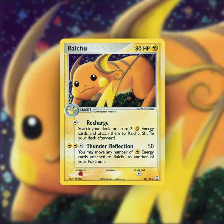 highlighted card - Raichu 12/112