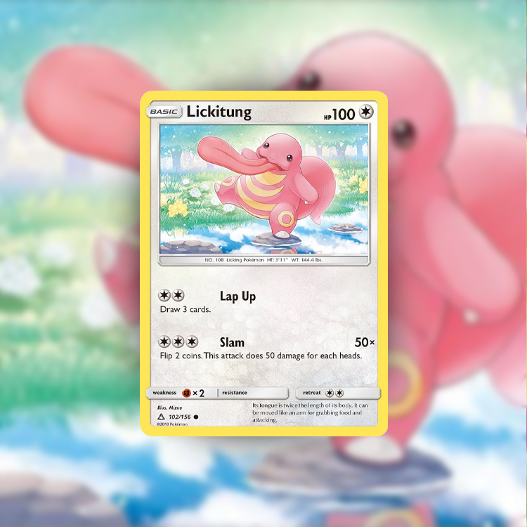 Lickitung 102/156 - card 