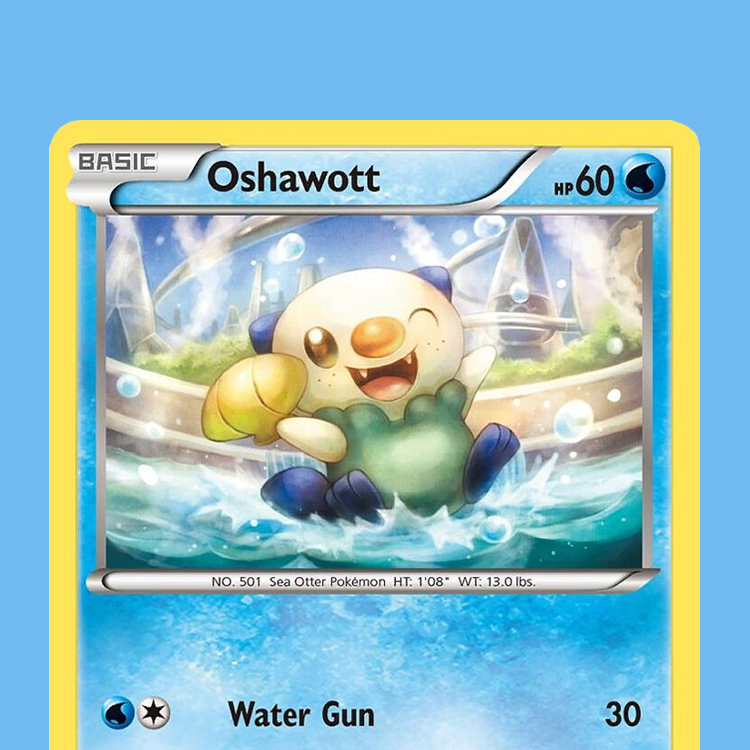 Oshawott 30/114 Pokémon card